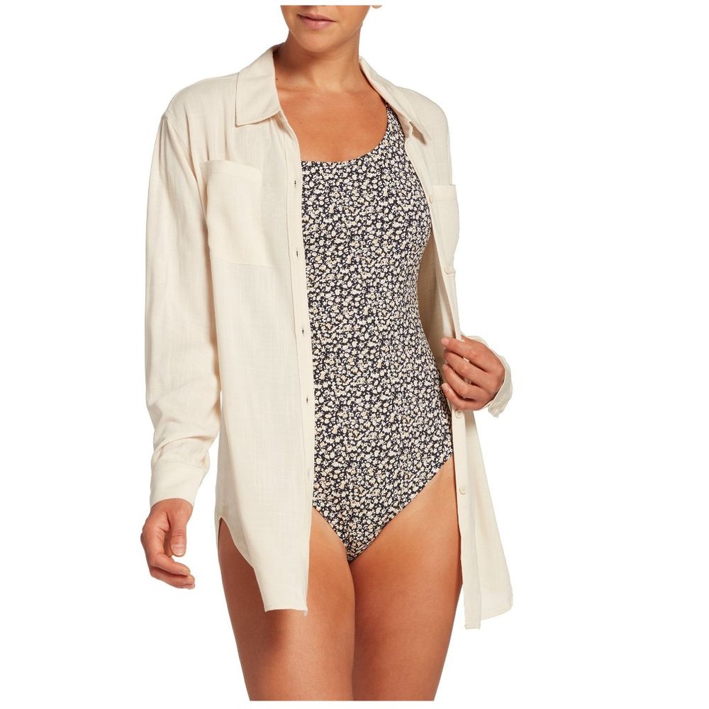 CALIA by Carrie Underwood Cream Swim Coverup